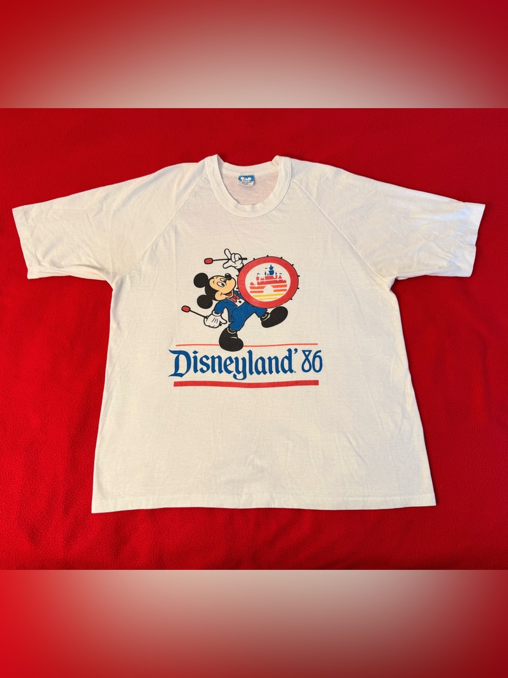 Vintage 1986 Mickey Mouse Disneyland T Shirt Disney World Single Stitch Size XL